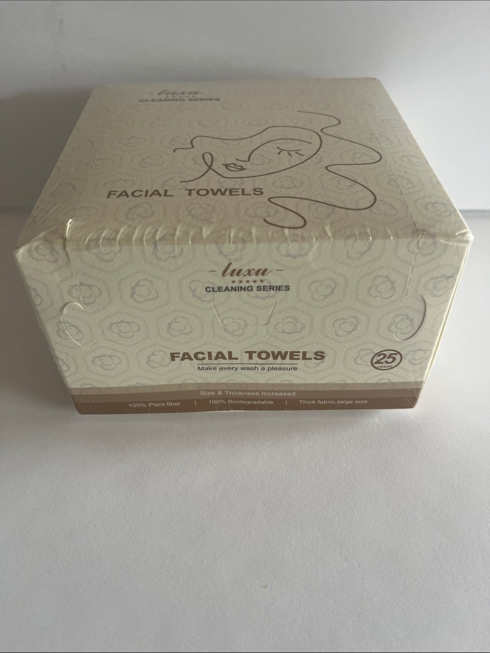 Lux Facial Towels - Beige and Brown Pack